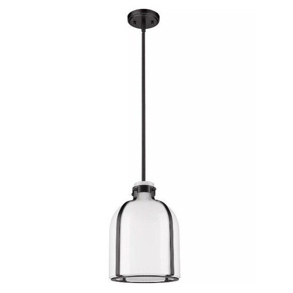 Z-Lite 818-9MB Pearson 1 Light 10 inch Matte Black Pendant Ceiling Light - Picture 7 of 16